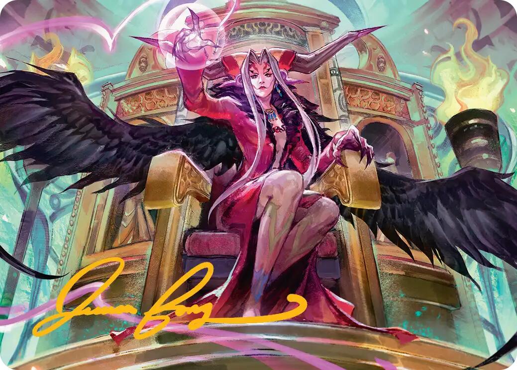 Sorceress's Schemes Art Card (Gold-Stamped Signature) [FINAL FANTASY Art Series] | Chromatic Games