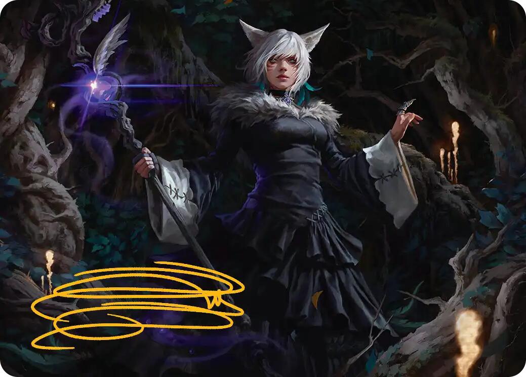 Y'shtola, Night's Blessed Art Card (21) (Gold-Stamped Signature) [FINAL FANTASY Art Series] | Chromatic Games
