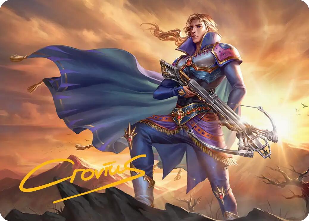 Edgar, Master Machinist Art Card (Gold-Stamped Signature) [FINAL FANTASY Art Series] | Chromatic Games