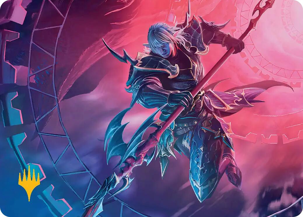 Estinien Varlineau Art Card (Gold-Stamped Planeswalker Symbol) [FINAL FANTASY Art Series] | Chromatic Games