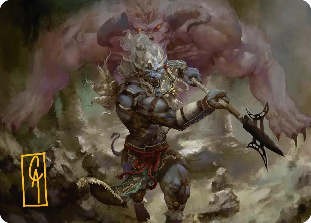 Kimahri, Valiant Guardian Art Card (Gold-Stamped Signature) [FINAL FANTASY Art Series] | Chromatic Games