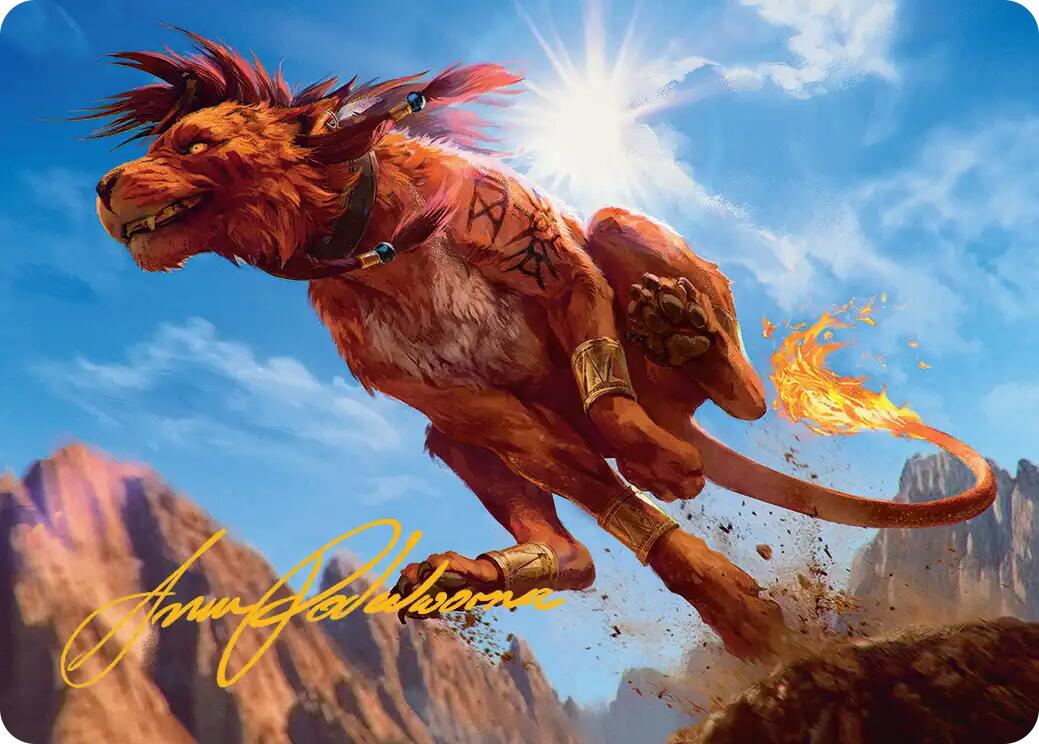 Red XIII, Proud Warrior Art Card (Gold-Stamped Signature) [FINAL FANTASY Art Series] | Chromatic Games
