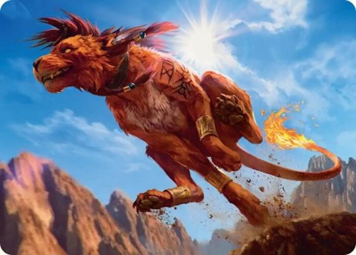Red XIII, Proud Warrior Art Card [FINAL FANTASY Art Series] | Chromatic Games