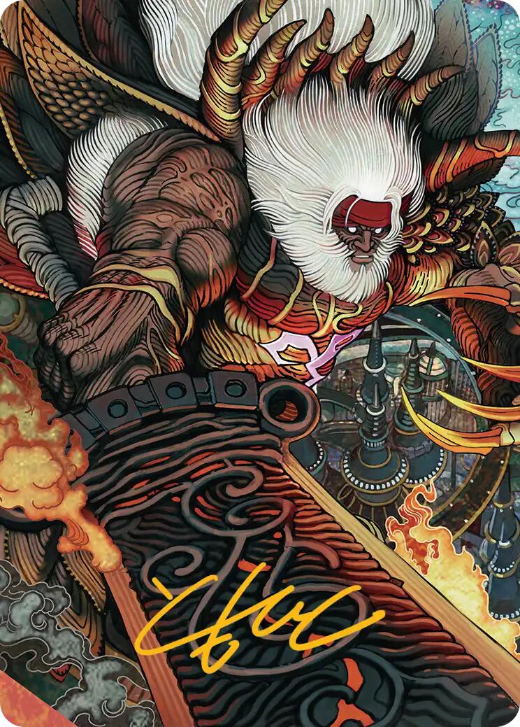 Braska's Final Aeon Art Card (Gold-Stamped Signature) [FINAL FANTASY Art Series] | Chromatic Games