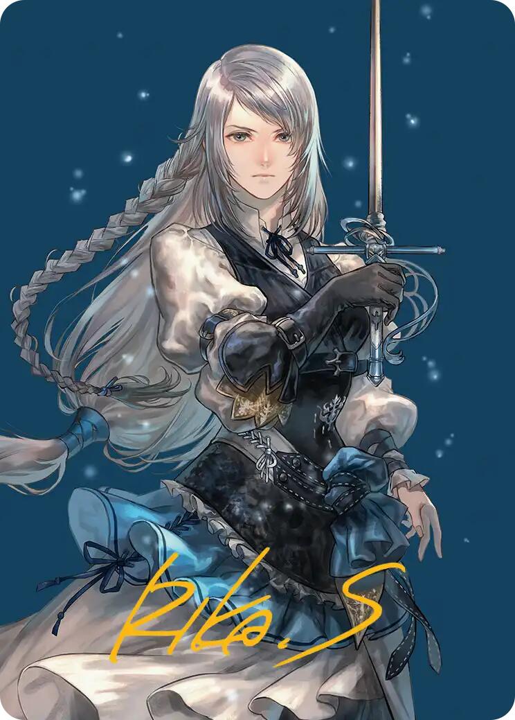 Jill, Shiva's Dominant Art Card (Gold-Stamped Signature) [FINAL FANTASY Art Series] | Chromatic Games