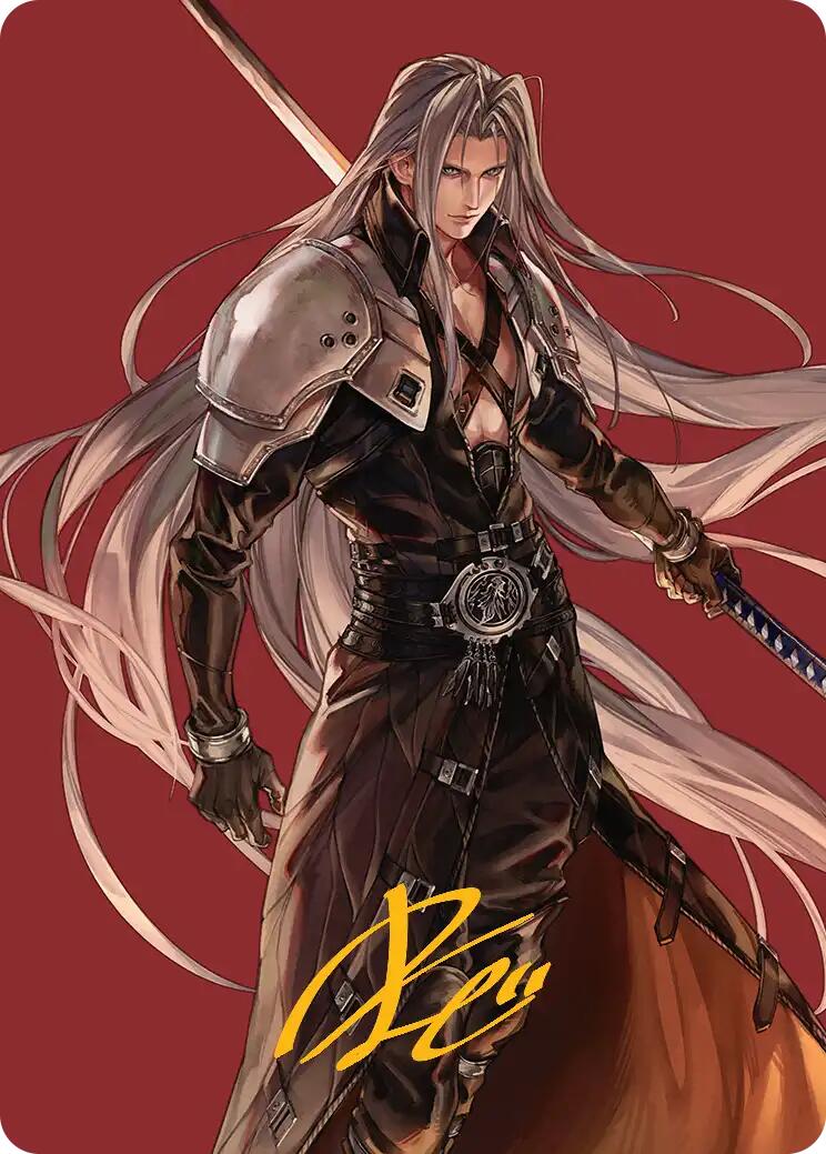 Sephiroth, Fabled SOLDIER Art Card (Gold-Stamped Signature) [FINAL FANTASY Art Series] | Chromatic Games