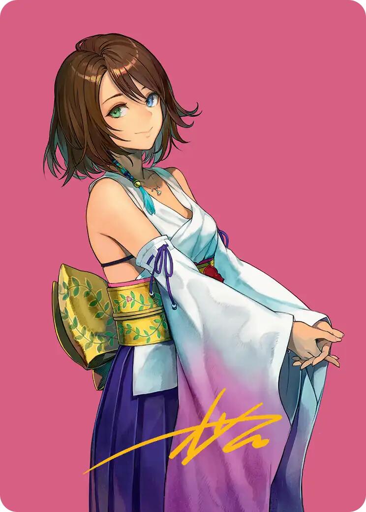 Yuna, Hope of Spira Art Card (Gold-Stamped Signature) [FINAL FANTASY Art Series] | Chromatic Games