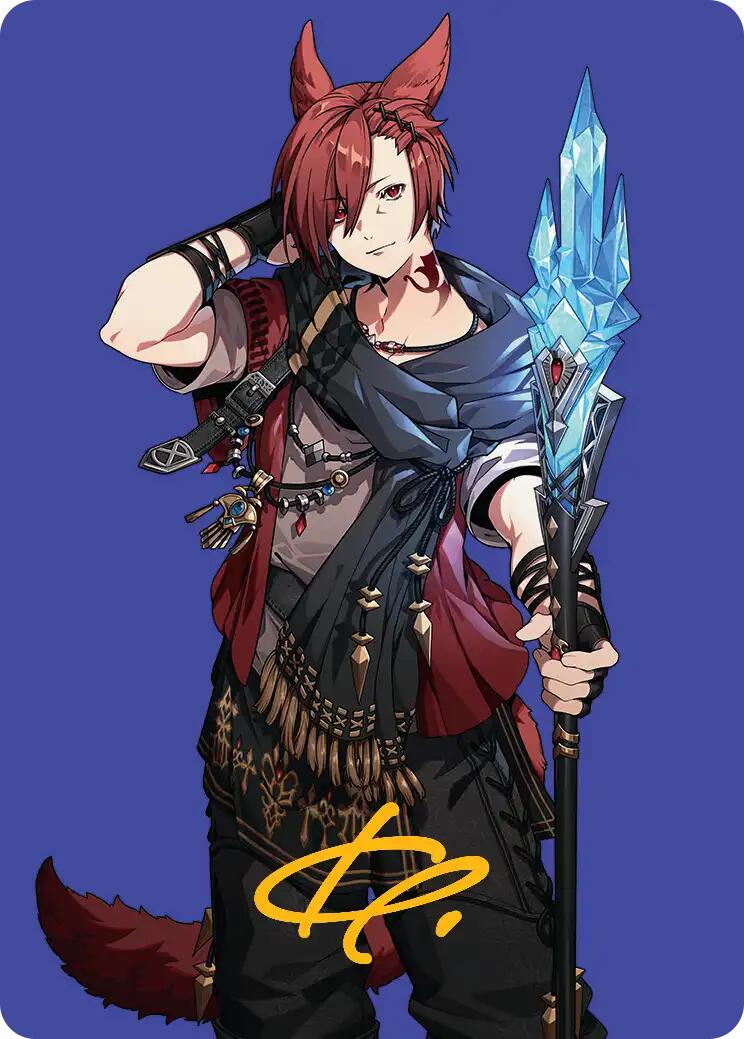 G'raha Tia, Scion Reborn Art Card (51) (Gold-Stamped Signature) [FINAL FANTASY Art Series] | Chromatic Games