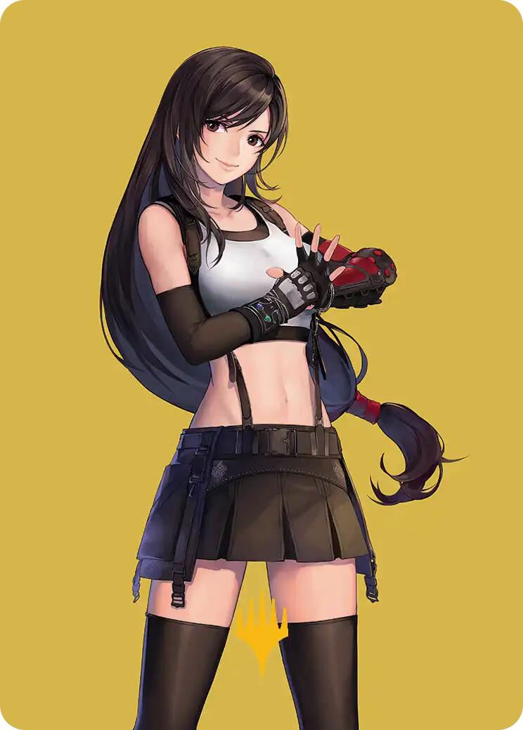 Tifa, Martial Artist Art Card (Gold-Stamped Planeswalker Symbol) [FINAL FANTASY Art Series] | Chromatic Games