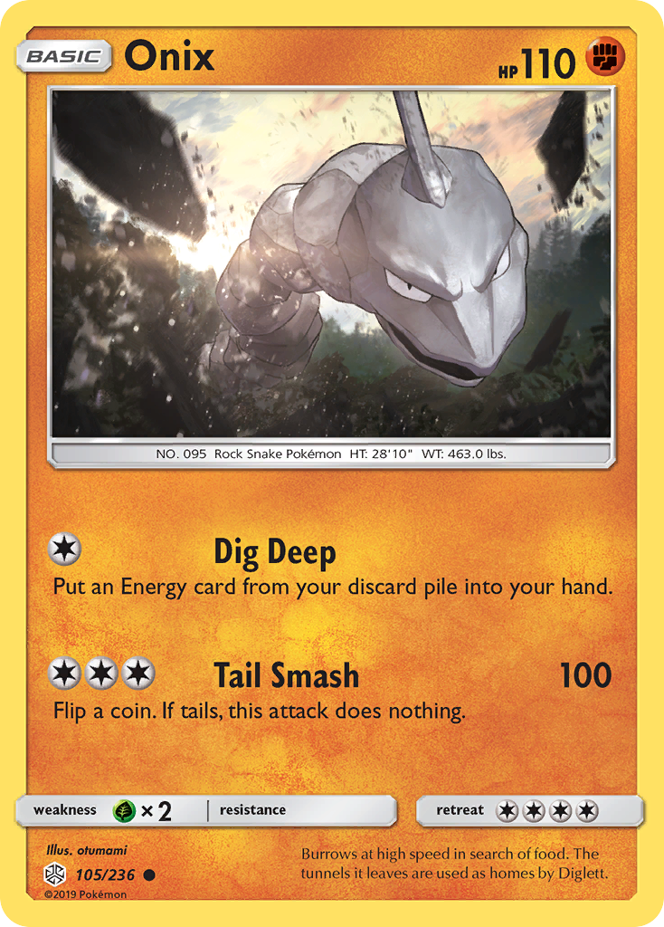 Onix (105/236) [Sun & Moon: Cosmic Eclipse] | Chromatic Games