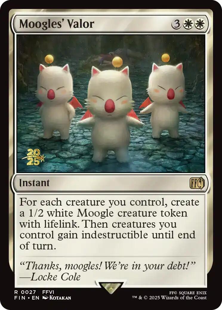 Moogles' Valor [FINAL FANTASY Prerelease Promo] | Chromatic Games