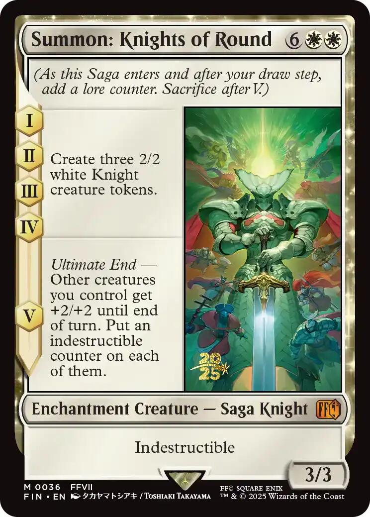 Summon: Knights of Round [FINAL FANTASY Prerelease Promo] | Chromatic Games