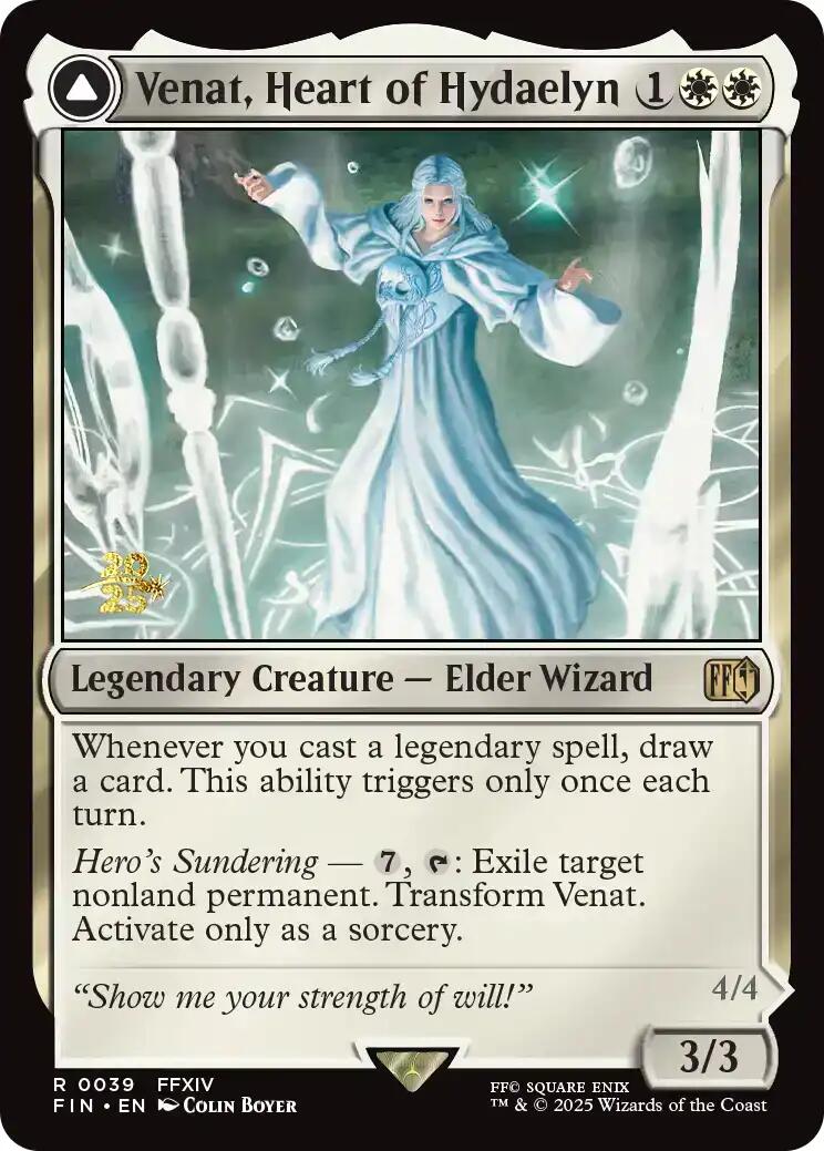 Venat, Heart of Hydaelyn // Hydaelyn, the Mothercrystal [FINAL FANTASY Prerelease Promo] | Chromatic Games