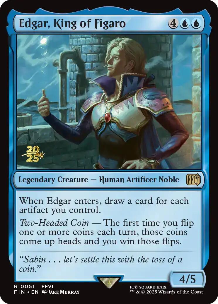 Edgar, King of Figaro [FINAL FANTASY Prerelease Promo] | Chromatic Games