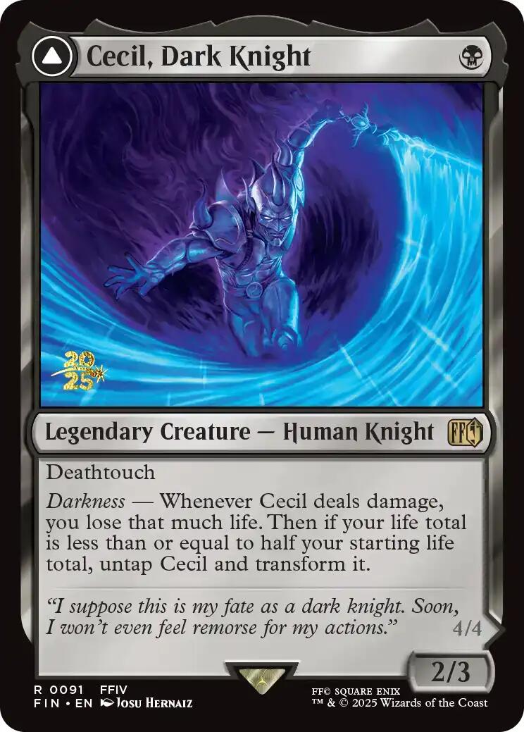 Cecil, Dark Knight [FINAL FANTASY Prerelease Promo] | Chromatic Games