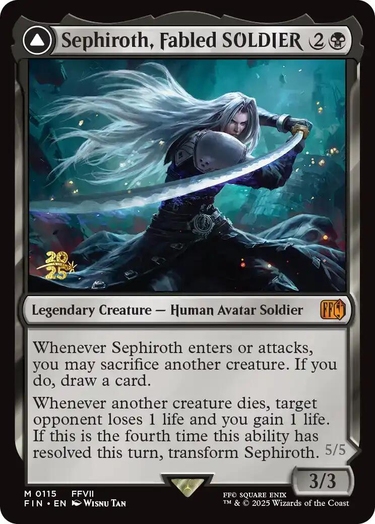 Sephiroth, Fabled SOLDIER [FINAL FANTASY Prerelease Promo] | Chromatic Games