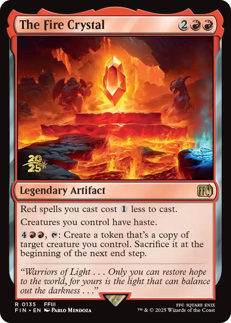 The Fire Crystal [FINAL FANTASY Prerelease Promo] | Chromatic Games
