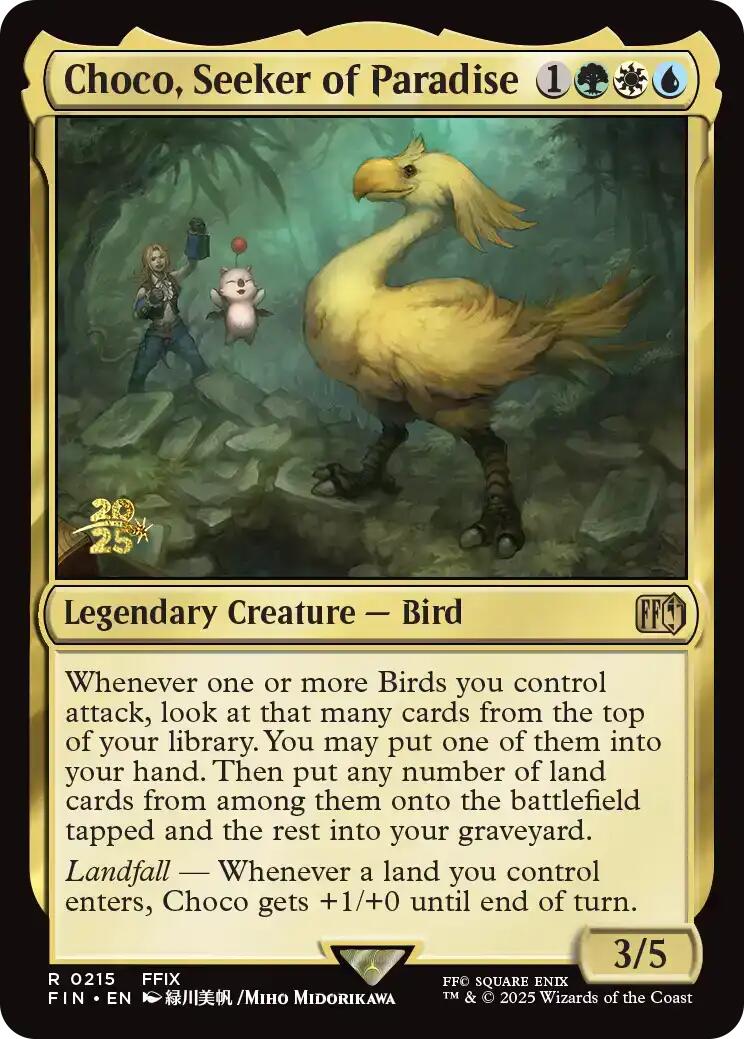 Choco, Seeker of Paradise [FINAL FANTASY Prerelease Promo] | Chromatic Games