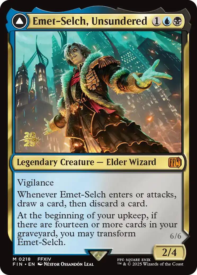 Emet-Selch, Unsundered // Hades, Sorcerer of Eld [FINAL FANTASY Prerelease Promo] | Chromatic Games