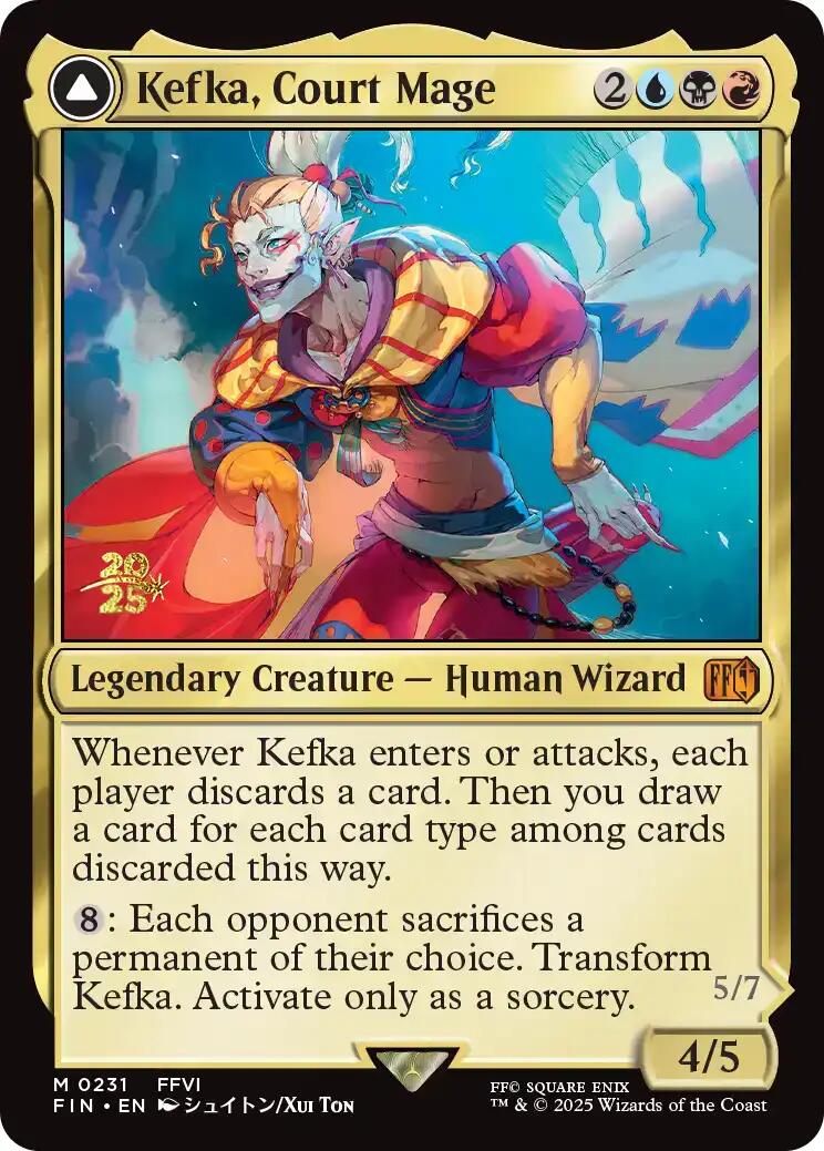 Kefka, Court Mage // Kefka, Ruler of Ruin [FINAL FANTASY Prerelease Promo] | Chromatic Games