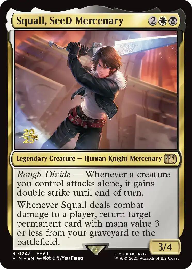 Squall, SeeD Mercenary [FINAL FANTASY Prerelease Promo] | Chromatic Games