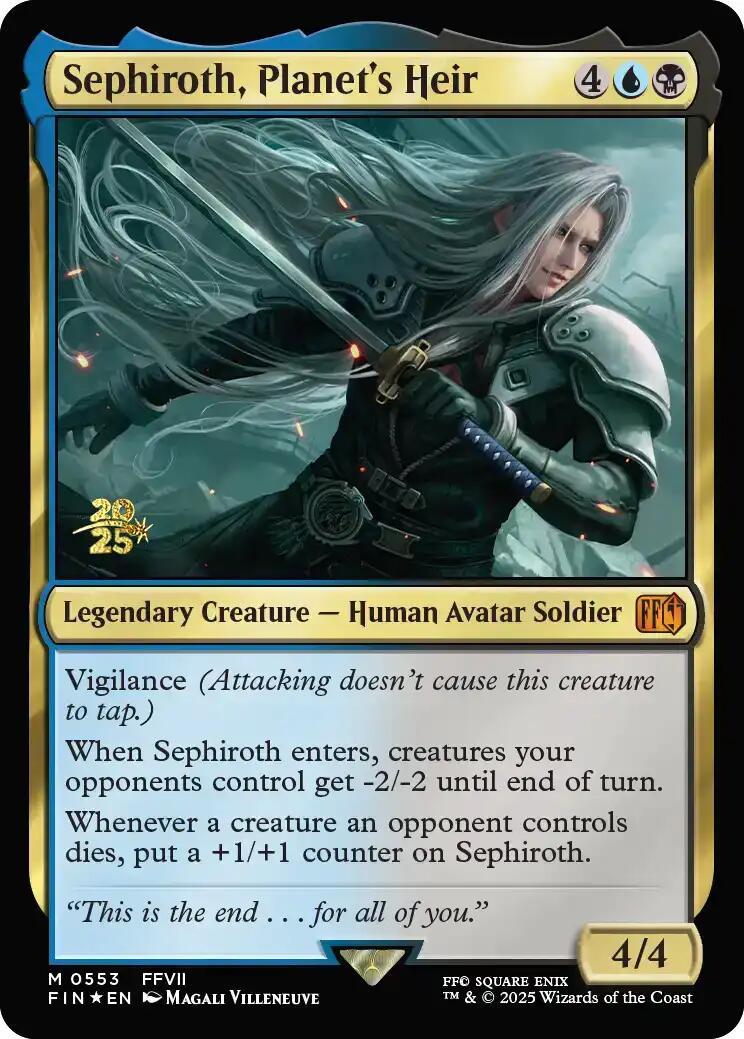 Sephiroth, Planet's Heir [FINAL FANTASY Prerelease Promo] | Chromatic Games