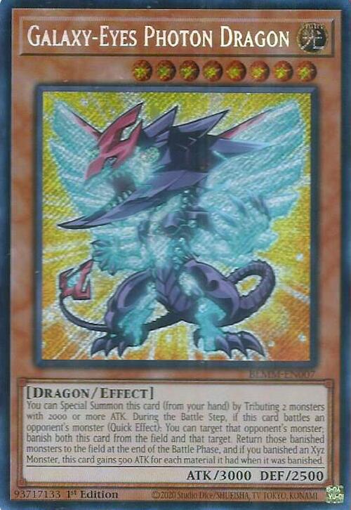 Galaxy-Eyes Photon Dragon [BLMM-EN007] Secret Rare | Chromatic Games