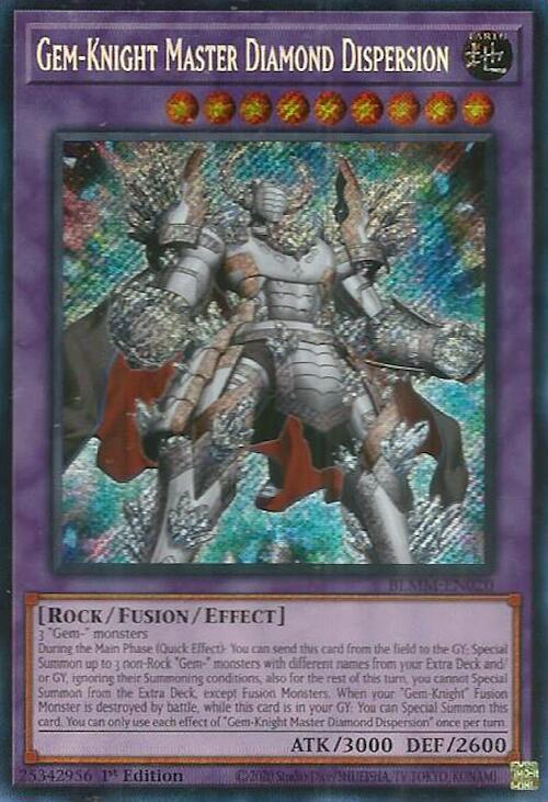 Gem-Knight Master Diamond Dispersion [BLMM-EN020] Secret Rare | Chromatic Games