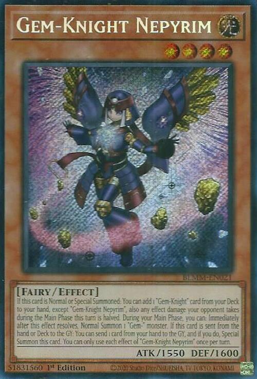 Gem-Knight Nepyrim [BLMM-EN021] Secret Rare | Chromatic Games