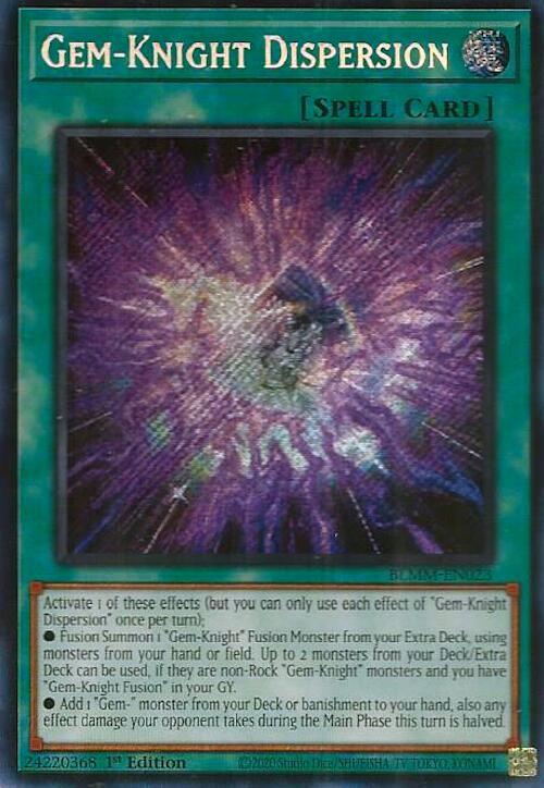 Gem-Knight Dispersion [BLMM-EN023] Secret Rare | Chromatic Games