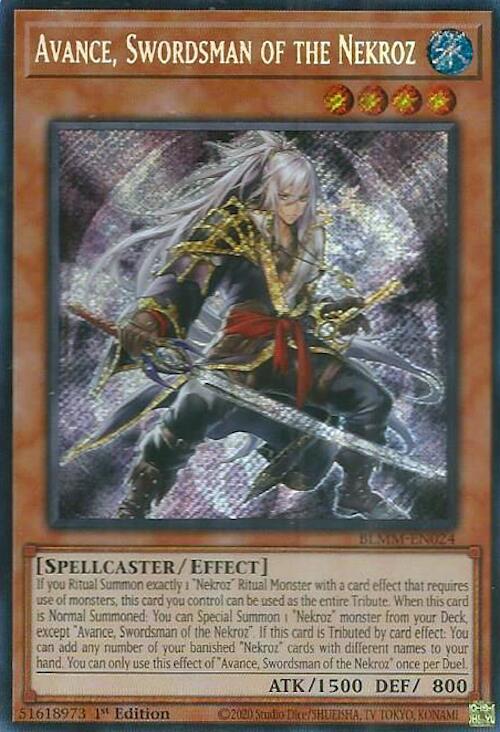 Avance, Swordsman of the Nekroz [BLMM-EN024] Secret Rare | Chromatic Games