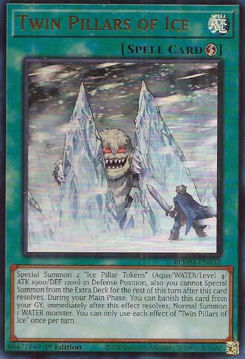 Twin Pillars of Ice [BLMM-EN032] Ultra Rare | Chromatic Games