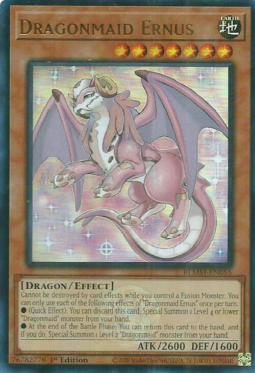 Dragonmaid Ernus [BLMM-EN055] Ultra Rare | Chromatic Games