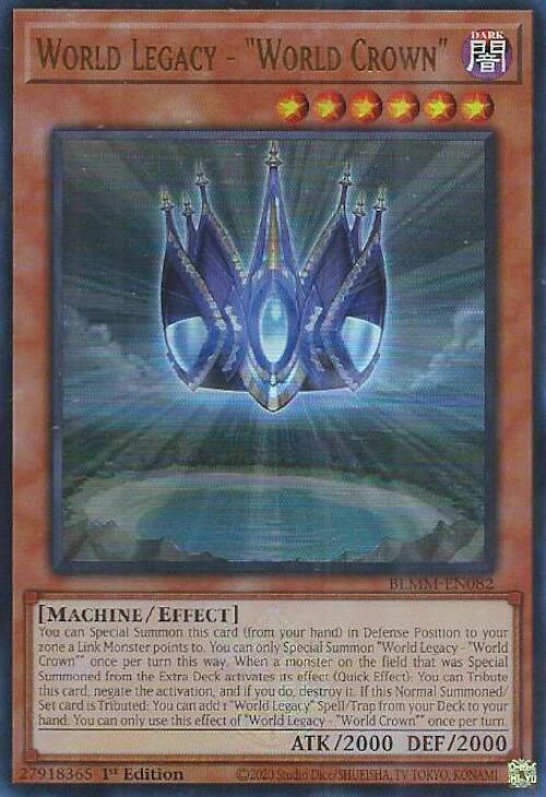 World Legacy - "World Crown" [BLMM-EN082] Ultra Rare | Chromatic Games