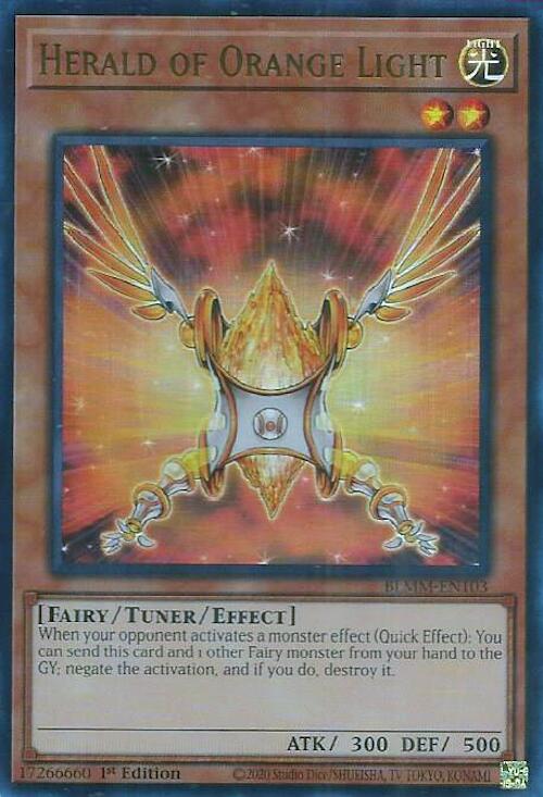 Herald of Orange Light [BLMM-EN103] Ultra Rare | Chromatic Games