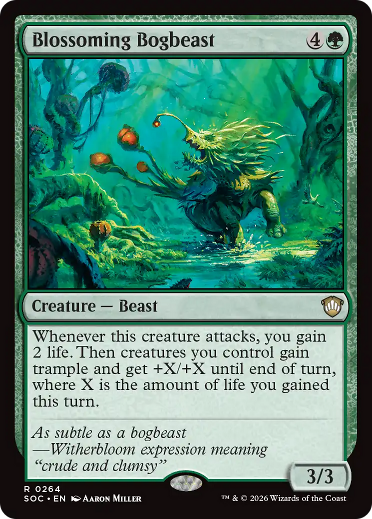 Blossoming Bogbeast [Secrets of Strixhaven Commander] | Chromatic Games