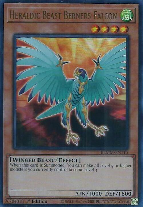Heraldic Beast Berners Falcon [BLMM-EN115] Ultra Rare | Chromatic Games