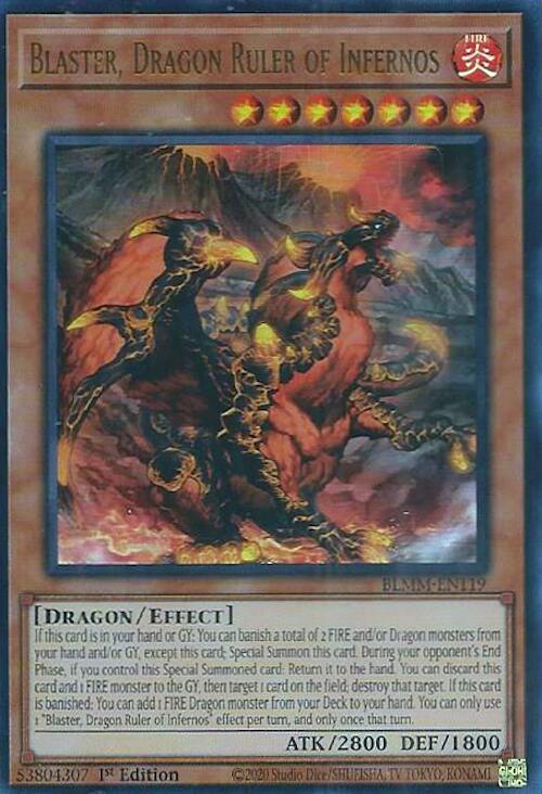 Blaster, Dragon Ruler of Infernos [BLMM-EN119] Ultra Rare | Chromatic Games