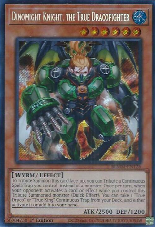 Dinomight Knight, the True Dracofighter [BLMM-EN126] Secret Rare | Chromatic Games