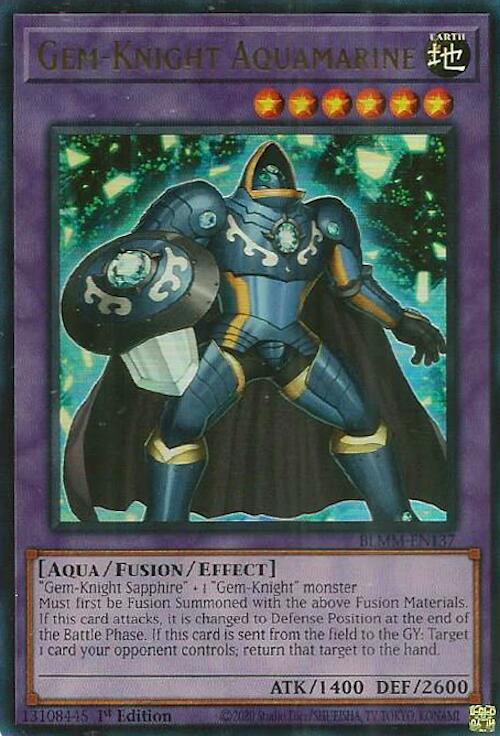 Gem-Knight Aquamarine [BLMM-EN137] Ultra Rare | Chromatic Games