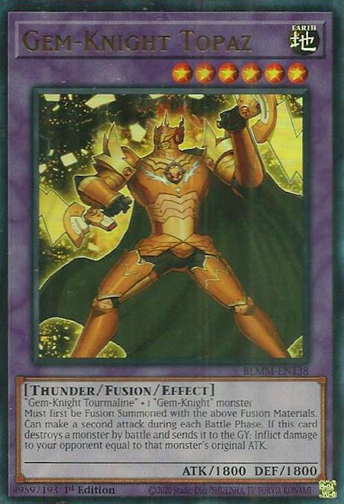 Gem-Knight Topaz [BLMM-EN138] Ultra Rare | Chromatic Games