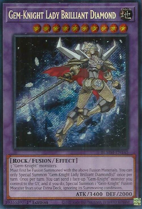 Gem-Knight Lady Brilliant Diamond [BLMM-EN145] Secret Rare | Chromatic Games