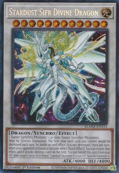 Stardust Sifr Divine Dragon [BLMM-EN151] Secret Rare | Chromatic Games