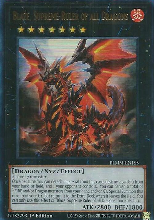 Blaze, Supreme Ruler of all Dragons [BLMM-EN155] Ultra Rare | Chromatic Games