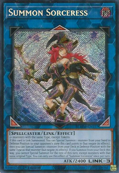 Summon Sorceress [BLMM-EN157] Secret Rare | Chromatic Games