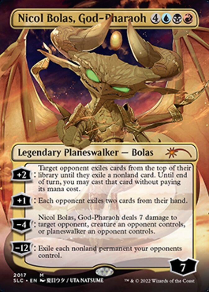 Nicol Bolas, God-Pharaoh (Borderless) [Secret Lair Countdown Kit] | Chromatic Games