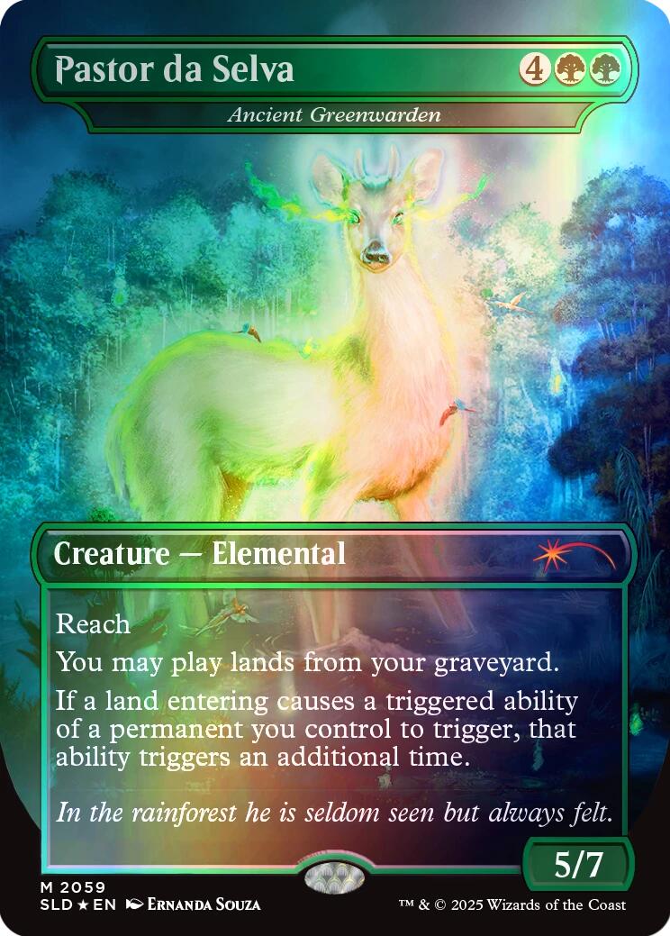 Pastor da Selva - Ancient Greenwarden (Rainbow Foil) [Secret Lair Drop Series] | Chromatic Games