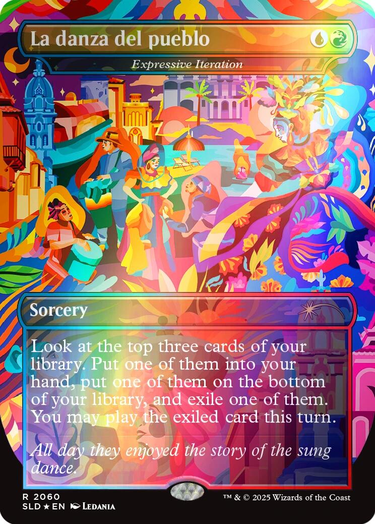 La danza del pueblo - Expressive Iteration (Rainbow Foil) [Secret Lair Drop Series] | Chromatic Games