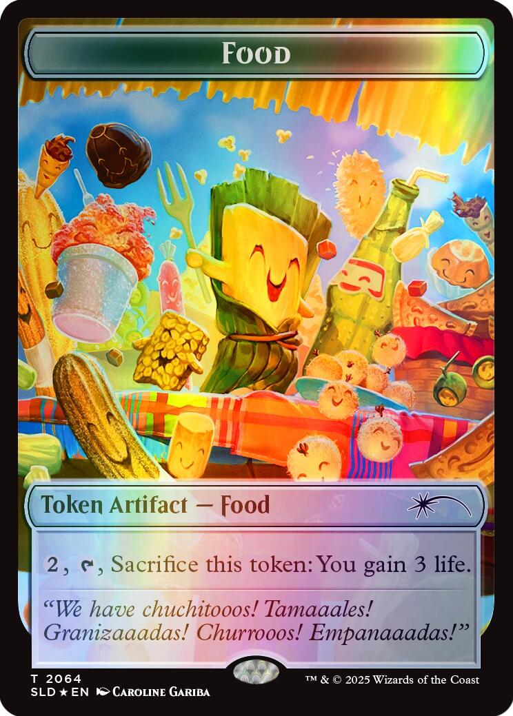 Food Token (2064) (Rainbow Foil) [Secret Lair Drop Series] | Chromatic Games