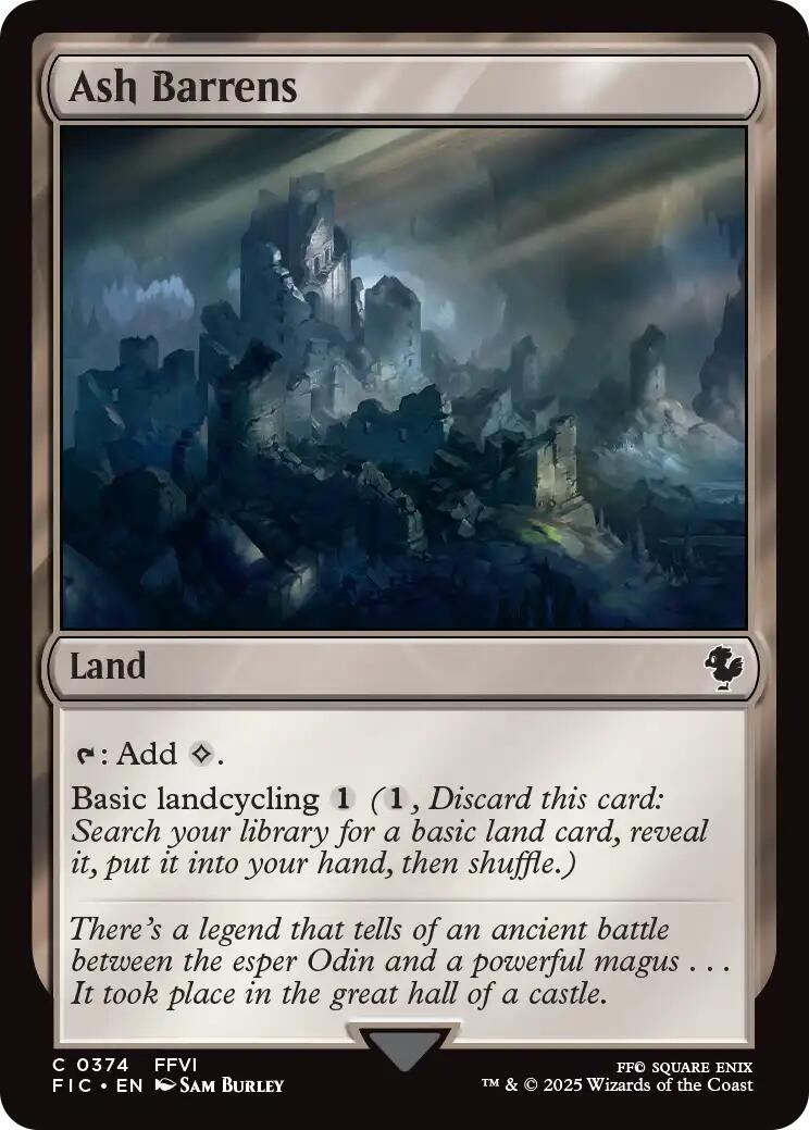 Ash Barrens (Surge Foil) [FINAL FANTASY Commander] | Chromatic Games